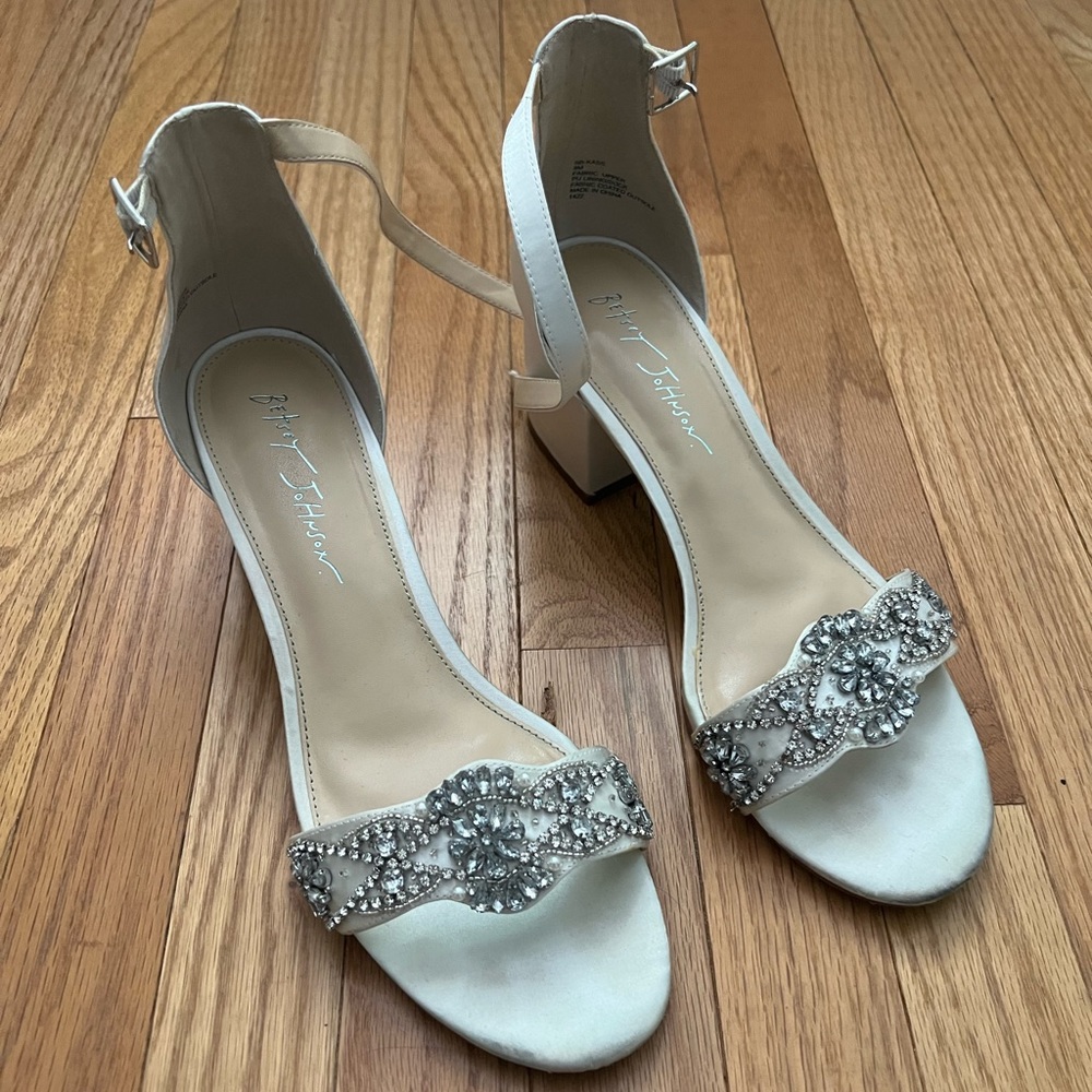 Betsey Johnson Women's Mel Block Heel Evening Sandals